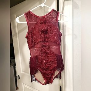 Balera Performance Dancewear, Child Large, Black Cherry